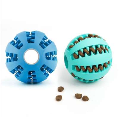 Hot Sale Wholesale Rubber Interactive Pet Toys Pet Teeth Cleaning Toy Dog Chew Toy Ball