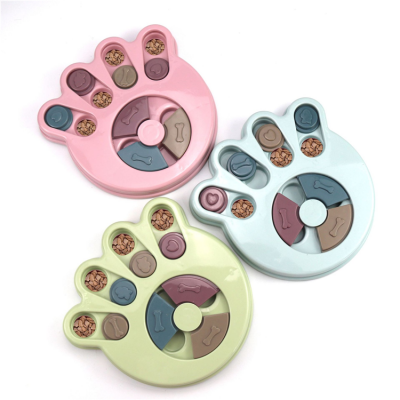 Latest Funny Pet Interactive Toy Paw/Round Shape Dog Toy Feeder Slow Dispensing Feeding Dog Puzzle Toy